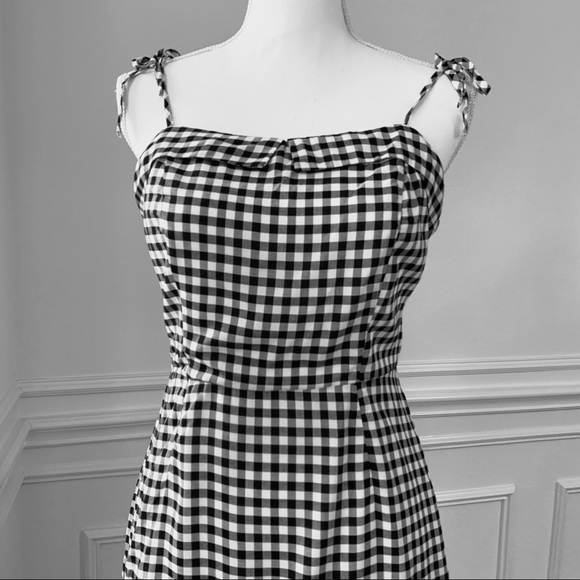 CUPCAKES AND CASHMERE GINGHAM MINI DRESS BLACK & WHITE CHECKERED MINI DRESS - Picture 6 of 16